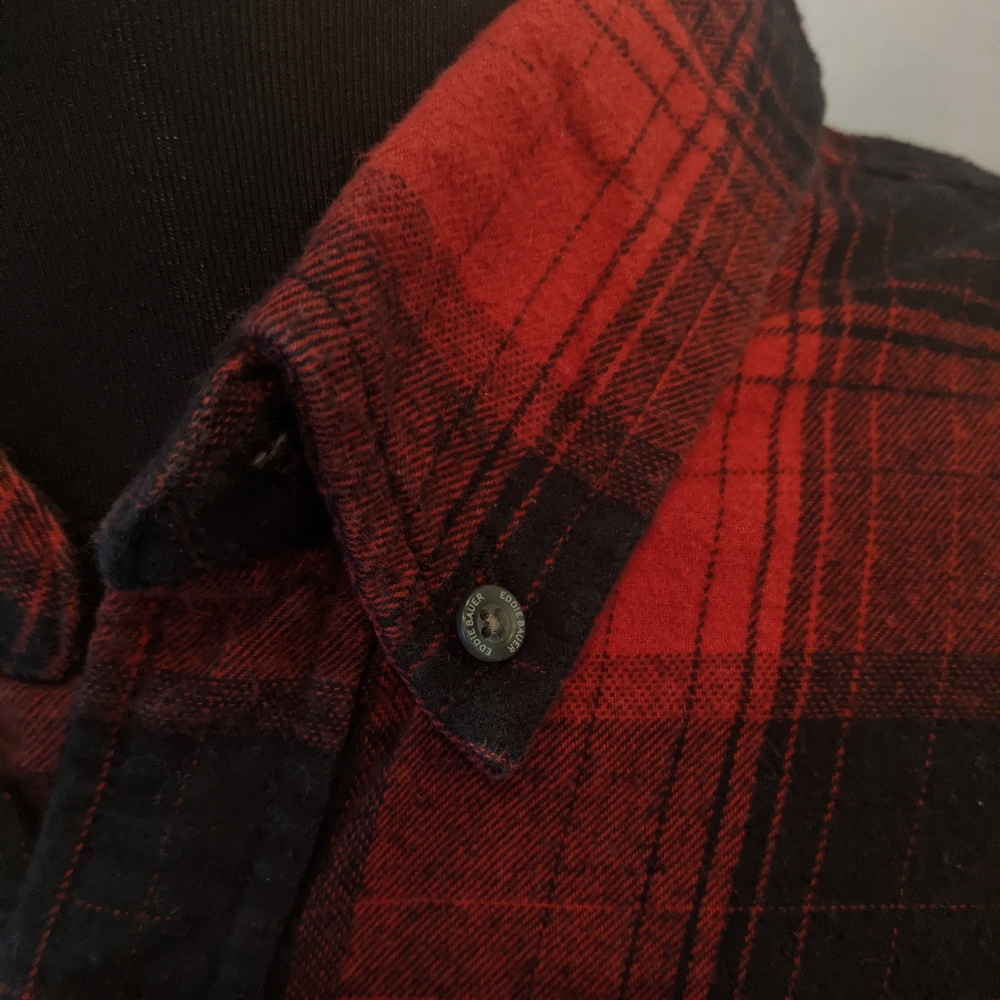 Eddie Bauer 2XL Red and Black Flannel